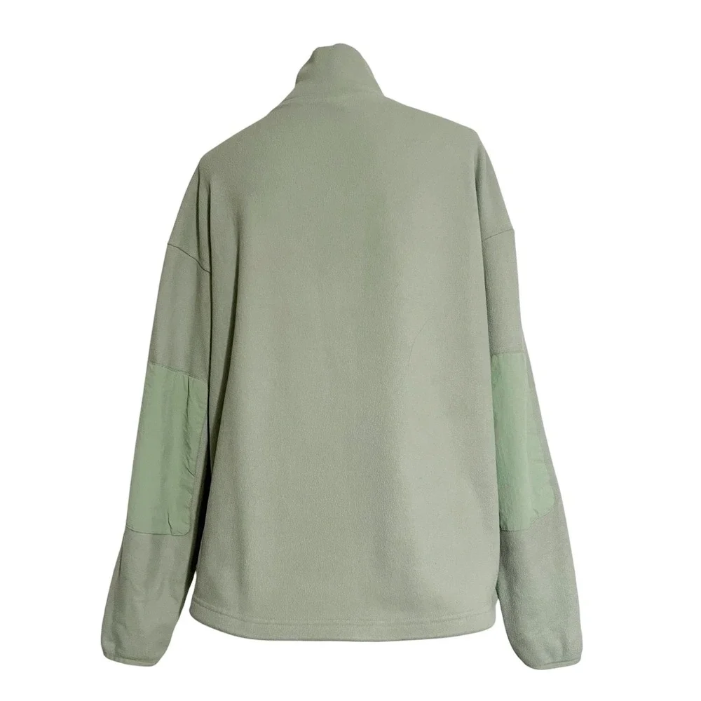 ALO YOGA 1/2 Zip Mammoth Polar Pullover Eucalyptus Size Medium